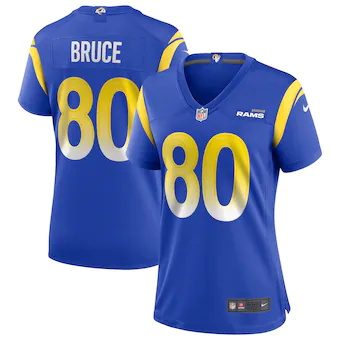 womens nike isaac bruce royal los angeles rams game retired